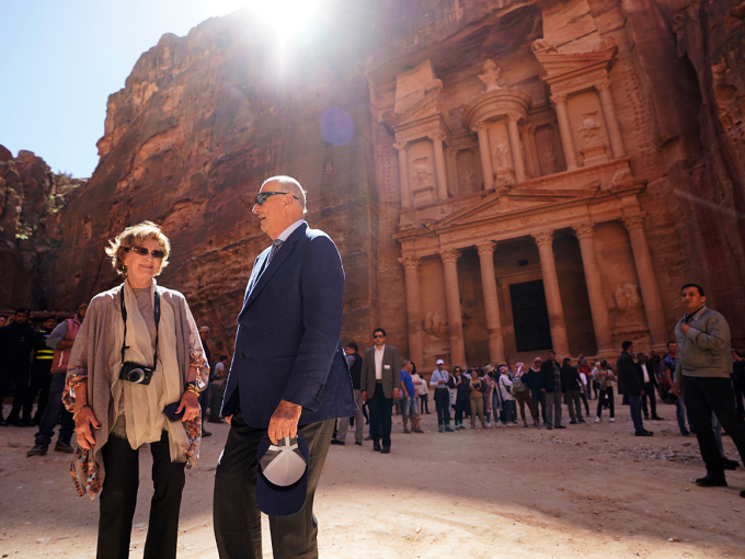 Petra is also called “The Rose City” due to the colour of the stone into which it is carved. Photo: Heiko Junge, NTB scanpix